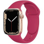 Силиконовый ремешок для Apple Watch 38/40/41 mm Sport Band МАЛИНОВЫЙ