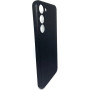 Силиконовый чехол для Samsung S23 PLUS Carbon (карбон) чёрный матовый
