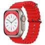 Силиконовый ремешок для Apple Watch Ocean Band 42/44/45/46/49 mm КРАСНЫЙ 