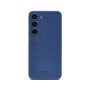 Пластиковый ультратонкий чехол для Samsung S23 PLUS KZDOO Синий Ultra Air Carbon