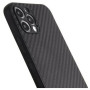 Чехол  силиконовый  для  lPhone 14 с защитой камеры. Черный карбон