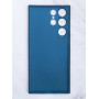 Пластиковый ультратонкий чехол для Samsung S23 ULTRA Ultra KZDOO Синий  Air Carbon 