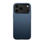Ударопрочный чехол Leather case with MagSafe для iPhone 17 Pro Max  Синий
