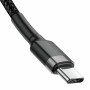 Кабель Baseus Cafule USB Type-C - USB Type-C  1м черный/серый