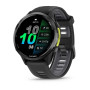 Умные часы Garmin Forerunner 970 47mm  Carbon Gray DLC Titanium with Black Case and Black/Translucent Whitestone Band 