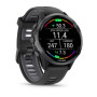 Умные часы Garmin Forerunner 970 47mm  Carbon Gray DLC Titanium with Black Case and Black/Translucent Whitestone Band 