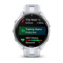 Умные часы Garmin Forerunner 965 47mm  Titanium Bezel with Whitestone Case and Whitestone/Powder Gray Silicone Band 
