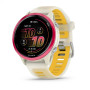 Умные часы Garmin Forerunner 570 42mm Raspberry Aluminum with Translucent Bone/Mango Band