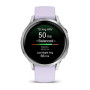 Умные часы Garmin Venu 4 41mm Silver with Periwinkle Silicone Band