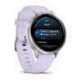 Умные часы Garmin Venu 4 41mm Silver with Periwinkle Silicone Band