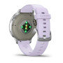 Умные часы Garmin Venu 4 41mm Silver with Periwinkle Silicone Band
