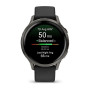 Умные часы Garmin Venu 4 41mm Slate with Black Silicone Band