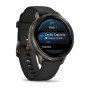 Умные часы Garmin Venu 4 41mm Slate with Black Silicone Band