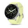 Умные часы Garmin Venu 4 45mm Silver with Citron Silicone Band 