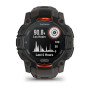 Умные часы Garmin Instinct 3 45mm SOLAR Black with Charcoal Band 