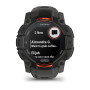 Умные часы Garmin Instinct 3 45mm SOLAR Black with Charcoal Band 