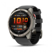 Умные часы Garmin Fenix 8 Pro 47mm AMOLED Sapphire Titanium with Graphite + Black Silicone Band