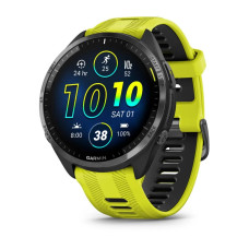 Умные часы Garmin Forerunner 965 47mm  Titanium Bezel with Black Case and Whitestone/ Yellow Silicone Band 