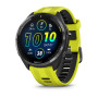 Умные часы Garmin Forerunner 965 47mm  Titanium Bezel with Black Case and Whitestone/ Yellow Silicone Band 