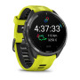 Умные часы Garmin Forerunner 965 47mm  Titanium Bezel with Black Case and Whitestone/ Yellow Silicone Band 