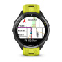 Умные часы Garmin Forerunner 965 47mm  Titanium Bezel with Black Case and Whitestone/ Yellow Silicone Band 
