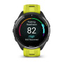 Умные часы Garmin Forerunner 965 47mm  Titanium Bezel with Black Case and Whitestone/ Yellow Silicone Band 