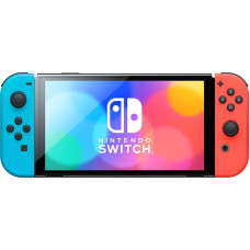 Игровая приставка Nintendo Switch OLED 64GB Neon  (неоновый красный/неоновый синий)