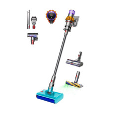 Беспроводной пылесос Dyson V12S/SV46 Submarine Yellow/ Nickel с лазером  6 насадок наша вилка