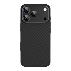 Противоударный чехол матовый карбон Carbon GURDINI для iPhone 18 PRO  с поддержкой MagSafe чёрно-серый