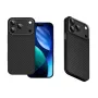 Противоударный чехол матовый карбон Carbon GURDINI для iPhone 18 PRO  с поддержкой MagSafe чёрно-серый