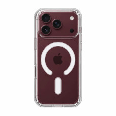Противоударный чехол Shockproof c оригинальным MAG SAFE Touch Series для iPhone 18 Pro ПРОЗРАЧНЫЙ ГЛЯНЦЕВЫЙ