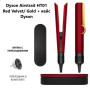 Выпрямитель Dyson Airstrait HT01 Red Velvet/ Gold + кейс Dyson  с переходником
