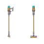  Беспроводной Пылесос Dyson V12 Detect Slim Absolute (SV46) GOLD/GOLD  (Золотой/Золотой) 5 насадок, вилка с переходником