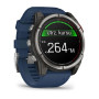 Garmin Quatix 8 47mm AMOLED Sapphire Titanium grey with blue band