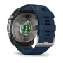 Garmin Quatix 8 47mm AMOLED Sapphire Titanium grey with blue band