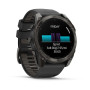 Умные часы Garmin Fenix 8 51mm AMOLED Sapphire Carbon Gray DLC Titanium with Black/Pebble Gray Silicone Band 