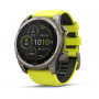 Умные часы Garmin Fenix 8 51mm Solar Sapphire Titanium with Yellow Graphite  Silicone Band 