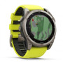 Умные часы Garmin Fenix 8 51mm Solar Sapphire Titanium with Yellow Graphite  Silicone Band 