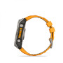 Умные часы Garmin Fenix 8 47mm Amoled Sapphire  Carbon  Gray DLC Titanium with Spark Orange  Silicone Band 