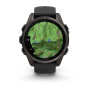 Умные   Часы Garmin Fenix 8 43mm Amoled Sapphire Titanium Carbon Gray DLC with PebbleGray Silicone band
