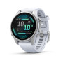 Умные  Часы Garmin Fenix 8 43mm Amoled Silver with Whitestone  Silicone Band 