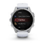 Умные  Часы Garmin Fenix 8 43mm Amoled Silver with Whitestone  Silicone Band 