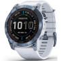 Умные часы Garmin Fenix 7X  51mm Sapphire Solar Mineral Blue Titanium w/Whitestone Band 