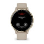 Умные часы Garmin Venu 3S 41mm Soft Gold Stainless Steel Bezel with French Gray Case and Silicone Band