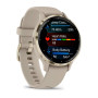 Умные часы Garmin Venu 3S 41mm Soft Gold Stainless Steel Bezel with French Gray Case and Silicone Band
