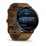 Умные часы Garmin Venu 4  45mm Slate  Gray with   Black Silicone Band + Brown Leather  Band