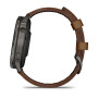 Умные часы Garmin Venu 4  45mm Slate  Gray with   Black Silicone Band + Brown Leather  Band
