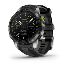 Премиальные смарт-часы Garmin MARQ Athlete Gen 2 Sapphire 46 mm, Silicone Black Graphite