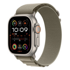 Apple Watch Ultra 2 GPS + Cellular 49mm Titanium Case with Olive Alpine Loop (корпус из титана, ремешок Alpine цвета Оливковый) (Large, 165–210 мм)