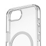 Противоударный силиконовый чехол на Apple iPhone 16e прозрачный с MagSafe